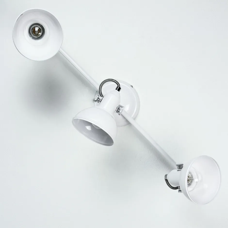 Deckenleuchten|Flurlampen*Trio Reality Retro Strahler schwenkbar Weiß 3-flmg E14 GINA