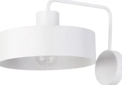 Sigma Retro Wandlampe Weiß Metall auffällig E27 dekorativ< Wandleuchten|Küchenlampen