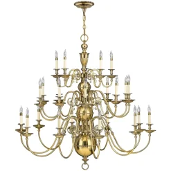 Elstead Riesen Kronleuchter Messing massiv Barock Ø123cm< Rustikale Lampen|Designerlampen