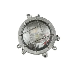 Lido Rostfreie Schiffslampe SERIFOS Messing Riffelglas< Rustikale Lampen|Metall Lampen