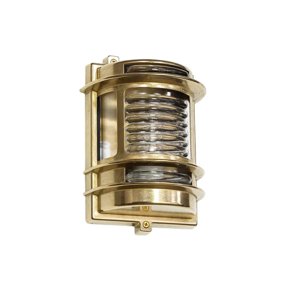 Lido Rostfreie Wandleuchte Außen Echt-Messing GRACIA< Metall Lampen|Messinglampen