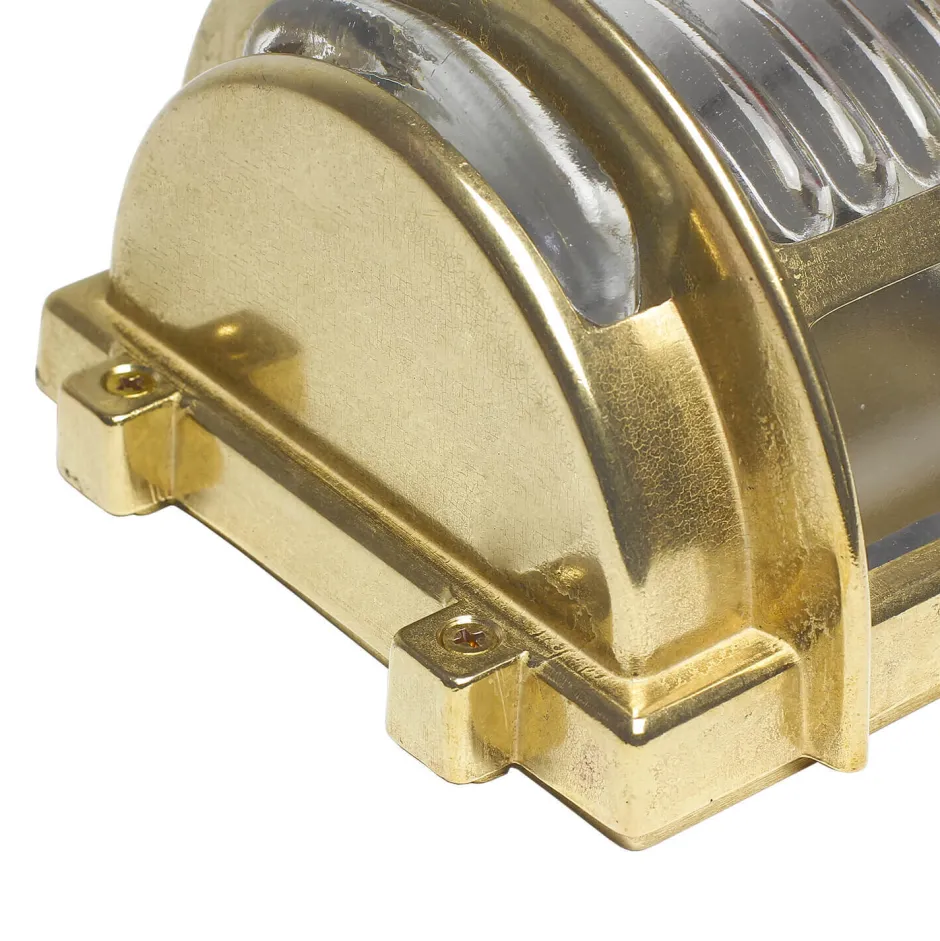 Lido Rostfreie Wandleuchte Außen Echt-Messing GRACIA< Metall Lampen|Messinglampen