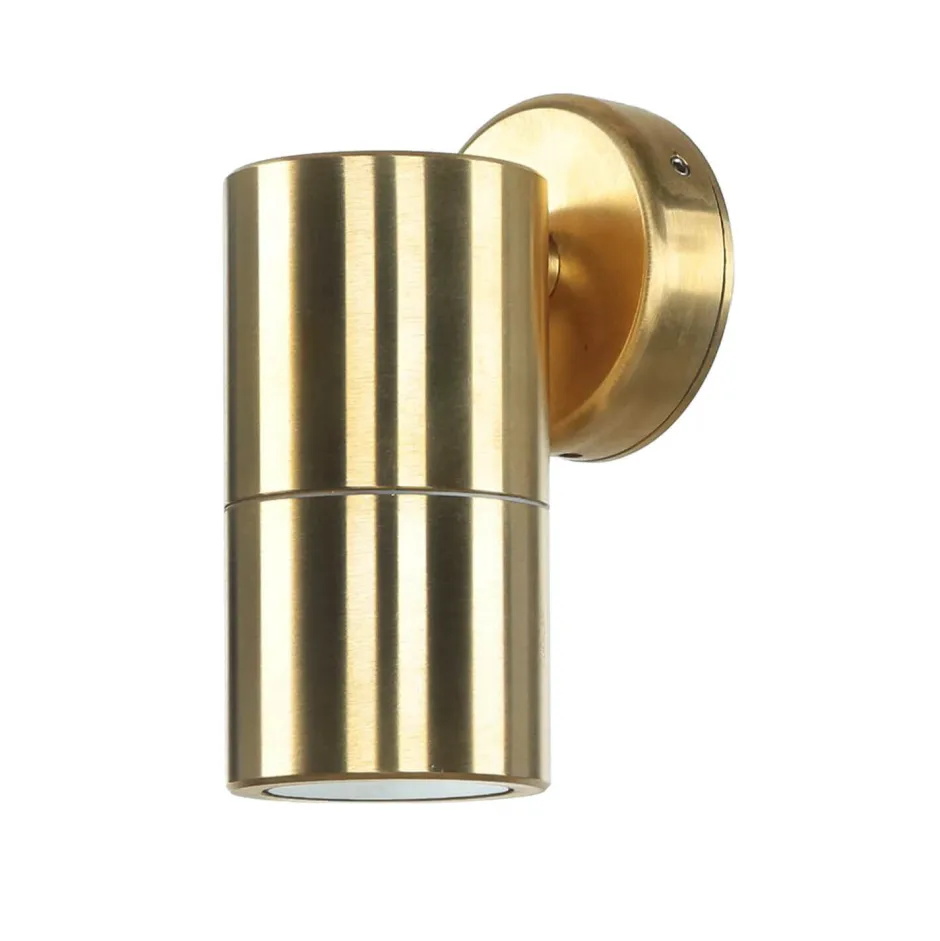 Außenwandleuchten|Moderne Lampen*Lido Rostfreie Wandleuchte Messing IP54 GU10 PHILIPOS