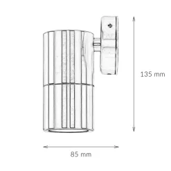 Außenwandleuchten|Moderne Lampen*Lido Rostfreie Wandleuchte Messing IP54 GU10 PHILIPOS