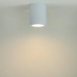 Bauhaus Lampen|Moderne Lampen*Luminex Runde Bauhaus Deckenleuchte Deckenlampe für die Küche in Weiß