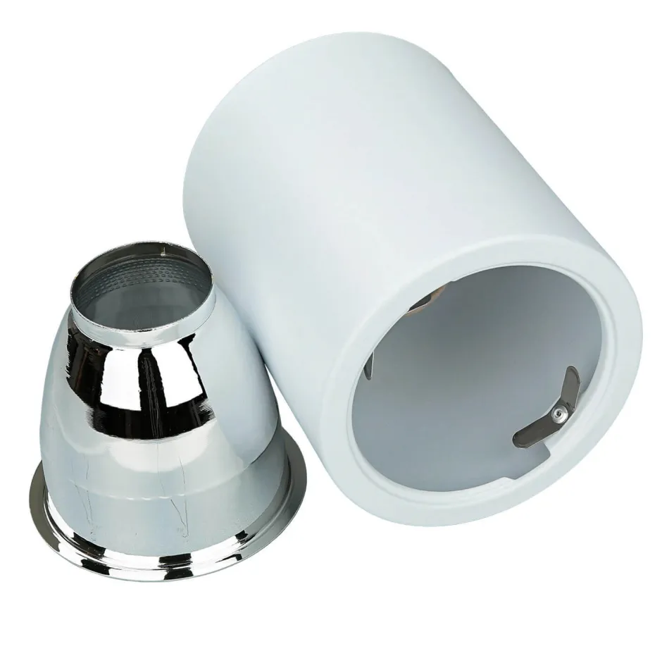 Bauhaus Lampen|Moderne Lampen*Luminex Runde Bauhaus Deckenleuchte Deckenlampe für die Küche in Weiß