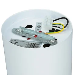 Bauhaus Lampen|Moderne Lampen*Luminex Runde Bauhaus Deckenleuchte Deckenlampe für die Küche in Weiß