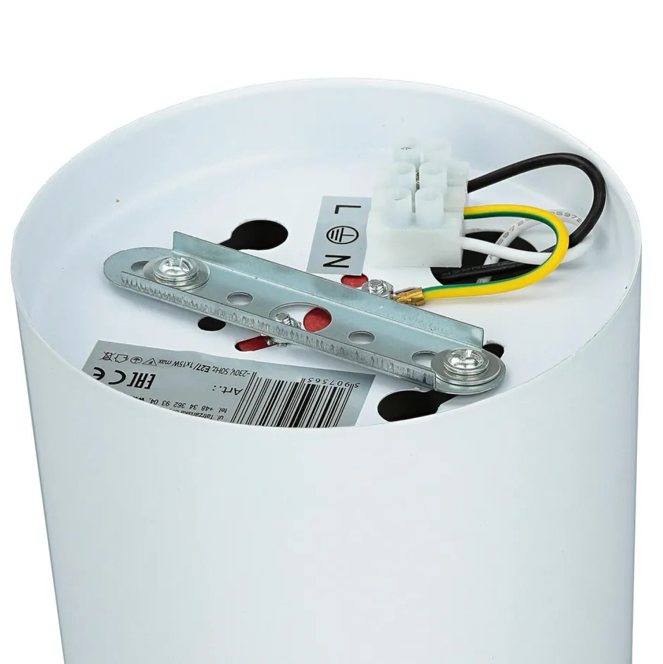 Bauhaus Lampen|Moderne Lampen*Luminex Runde Bauhaus Deckenleuchte Deckenlampe für die Küche in Weiß