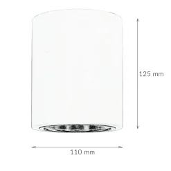 Bauhaus Lampen|Moderne Lampen*Luminex Runde Bauhaus Deckenleuchte Deckenlampe für die Küche in Weiß