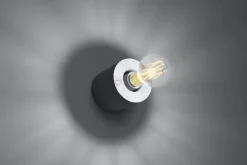 Wandleuchten|Flurlampen*Sollux Runde Betonlampe Wand Ø10cm klein für E27 Wandleuchte