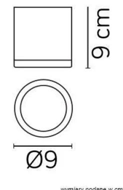 SU-MA Runde Deckenlampe außen IP54 Ø9 cm Anthrazit GU10< Metall Lampen|Feuchtraumleuchten