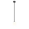 Deckenleuchten|Badezimmer Lampe*ALDEX Runde Deckenlampe Glas Metall E14 H:92 cm in Schwarz