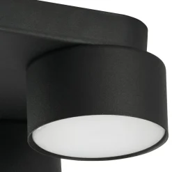 TK Lighting Runde Deckenlampe Schwarz Metall GX53 Ø22 cm< Deckenleuchten|Flurlampen