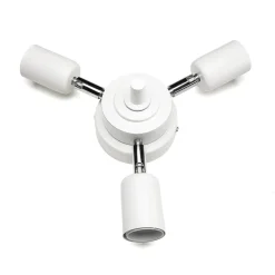 Duolla Runde Deckenlampe Stoff Ø50cm Braun blendarm< Deckenleuchten|Flurlampen