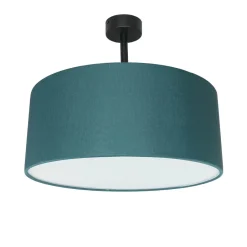 TK Lighting Runde Deckenlampe Stoffschirm in Petrol E27 Ø40 cm< Deckenleuchten|Bürolampen