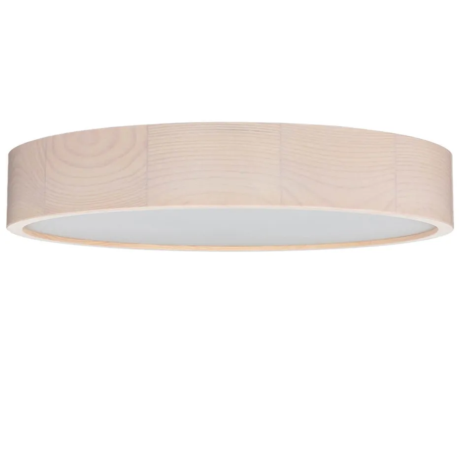 Holzlampen|Moderne Lampen*Lamkur Runde Deckenleuchte ARBARO Holz Modern Wohnzimmer