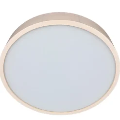 Holzlampen|Moderne Lampen*Lamkur Runde Deckenleuchte ARBARO Holz Modern Wohnzimmer