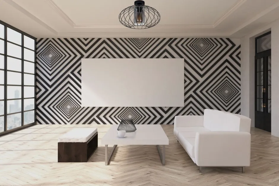 Flurlampen|Bürolampen*Belis Runde Deckenleuchte E27 Ø34 cm Schwarz blendarm Retro