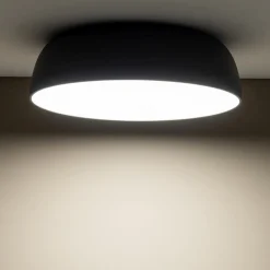 Nowodvorski Runde Deckenleuchte Grau E27 Ø58 cm blendarm wohnlich< Deckenleuchten|Flurlampen