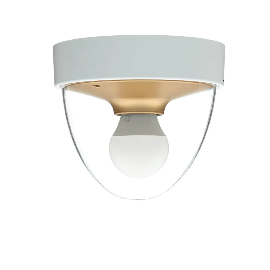 Nowodvorski Runde Deckenleuchte Weiß Gold klein Ø18cm IP44 Modern< Wohnzimmerlampen|Moderne Lampen