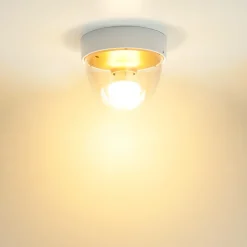 Nowodvorski Runde Deckenleuchte Weiß Gold klein Ø18cm IP44 Modern< Wohnzimmerlampen|Moderne Lampen