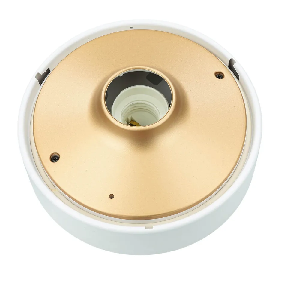 Nowodvorski Runde Deckenleuchte Weiß Gold klein Ø18cm IP44 Modern< Wohnzimmerlampen|Moderne Lampen