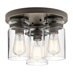 Elstead Runde Deckenleuchte Wohnzimmer Ø28cm Industrie Design< Deckenleuchten|Flurlampen