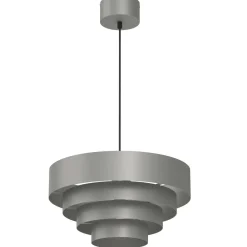 Hängelampen|Bürolampen*Luminex Runde Hängelampe Dunkelgrau E27 Ø39 cm indirektes Licht