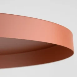 Hängelampen|Bürolampen*TK Lighting Runde Hängelampe E27 Ø40 cm Vintage Braun Ziegelrot