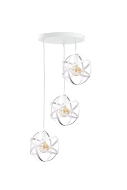 Hängelampen|Kugellampen*Keter Runde Hängelampe 3-flammig Metall Ø40cm dekorativ