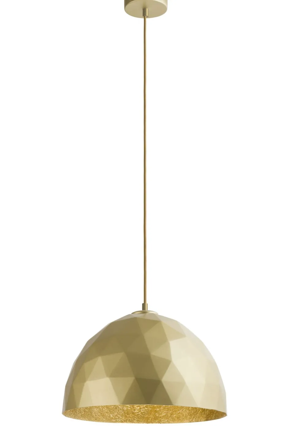 Hängelampen|Esszimmer Lampen*Sigma Runde Hängelampe Gold Metall Ø35 cm E27 bis 0,9 m
