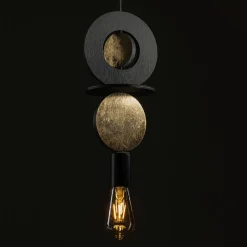 Nowodvorski Runde Hängelampe Holz Metall Ø16 cm E27 dekorativ< Hängelampen|Bürolampen