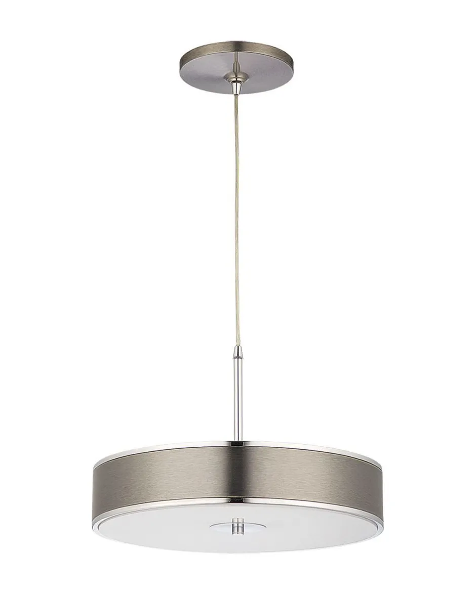 Jupiter Runde Hängelampe in Silber Metall Ø40cm LORSAN< Hängelampen|Esszimmer Lampen