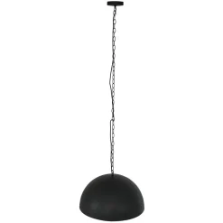 Steinhauer Runde Hängelampe Metall in Schwarz Gold 50 cm Modern< Hängelampen|Bürolampen