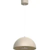 Hängelampen|Bürolampen*Luminex Runde Hängelampe Metallschirm Beige Ø35 cm E27 Loft