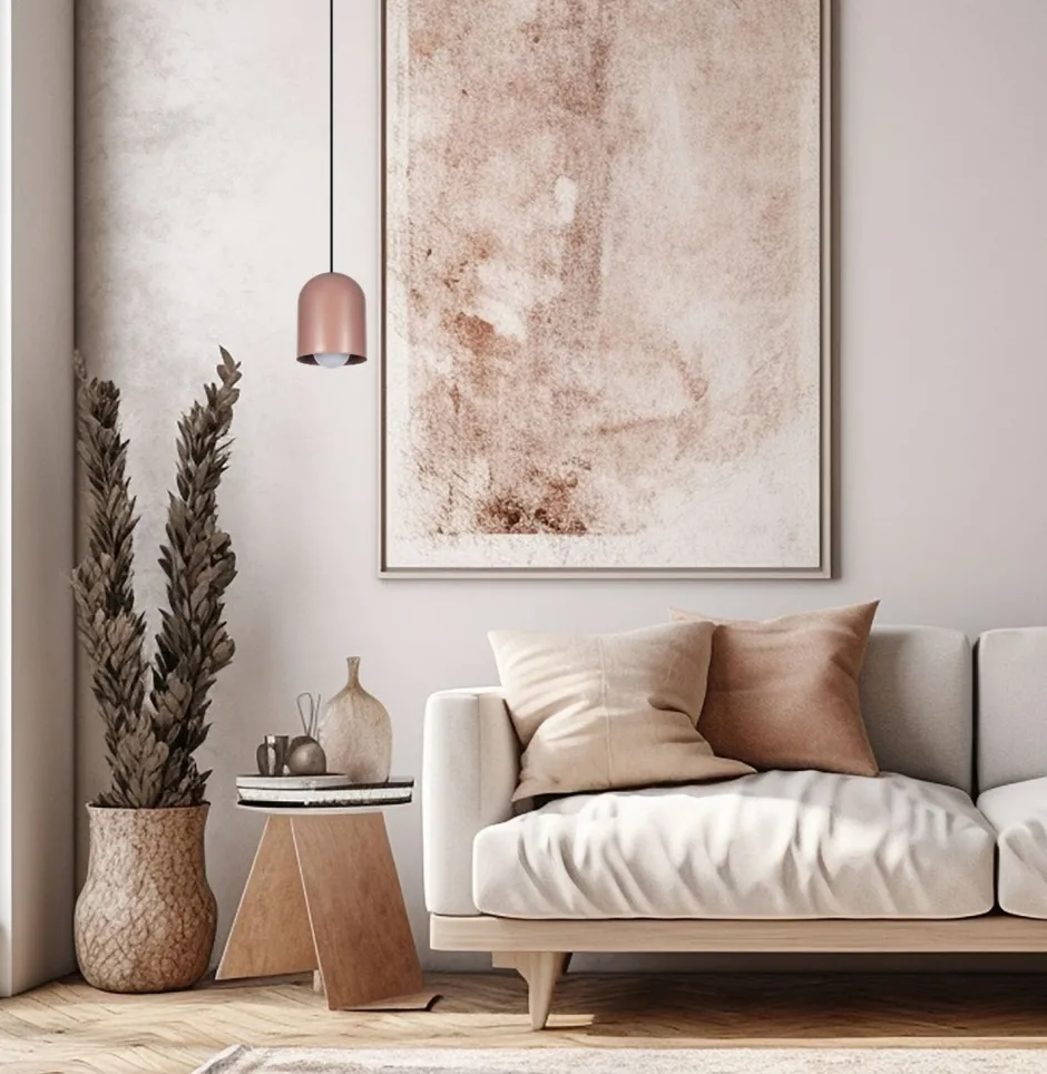 Belis Runde Hängelampe Schwarz Cappuccino E27 Ø11 cm Loft< Hängelampen|Bürolampen