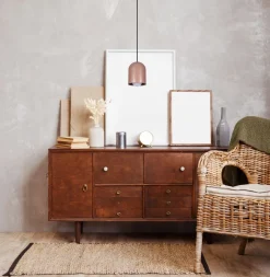 Belis Runde Hängelampe Schwarz Cappuccino E27 Ø11 cm Loft< Hängelampen|Bürolampen