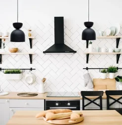 Belis Runde Hängelampe Schwarz Metall E27 Ø17 cm Zeitlos< Hängelampen|Bürolampen