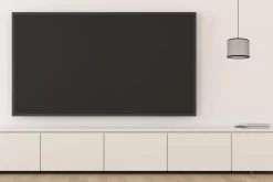 Hängelampen|Bürolampen*Belis Runde Hängelampe Stoff Schwarz Beige E27 Ø20 cm Modern