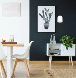 Belis Runde Hängeleuchte Metall Schwarz Weiß E27 Ø11 cm Loft< Hängelampen|Bürolampen