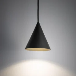 Hängelampen|Bürolampen*Nowodvorski Runde Hängeleuchte Umbra Grau Ø11 cm GU10 Metall Kegel