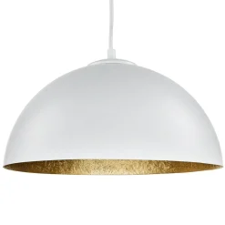 Sigma Runde Hängeleuchte Weiß Gold Ferra< Hängelampen|Esszimmer Lampen