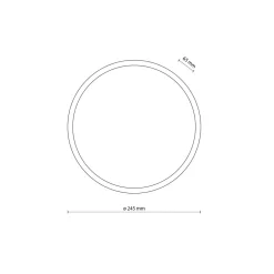 Metall Lampen|Feuchtraumleuchten*TK Lighting Runde LED Außenwandleuchte IP54 Aluminium Schwarz 18 W