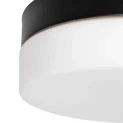 Steinhauer Runde LED Deckenlampe Glas Metall IP44 Ø18 cm 12 W< Deckenleuchten|Led Lampen