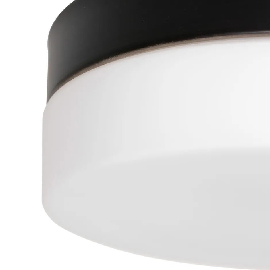 Steinhauer Runde LED Deckenlampe Glas Metall IP44 Ø18 cm 12 W< Deckenleuchten|Led Lampen