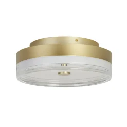 Searchlight Runde LED Deckenlampe in Gold Metall Ø30 cm 3000 K 21 W< Deckenleuchten|Led Lampen