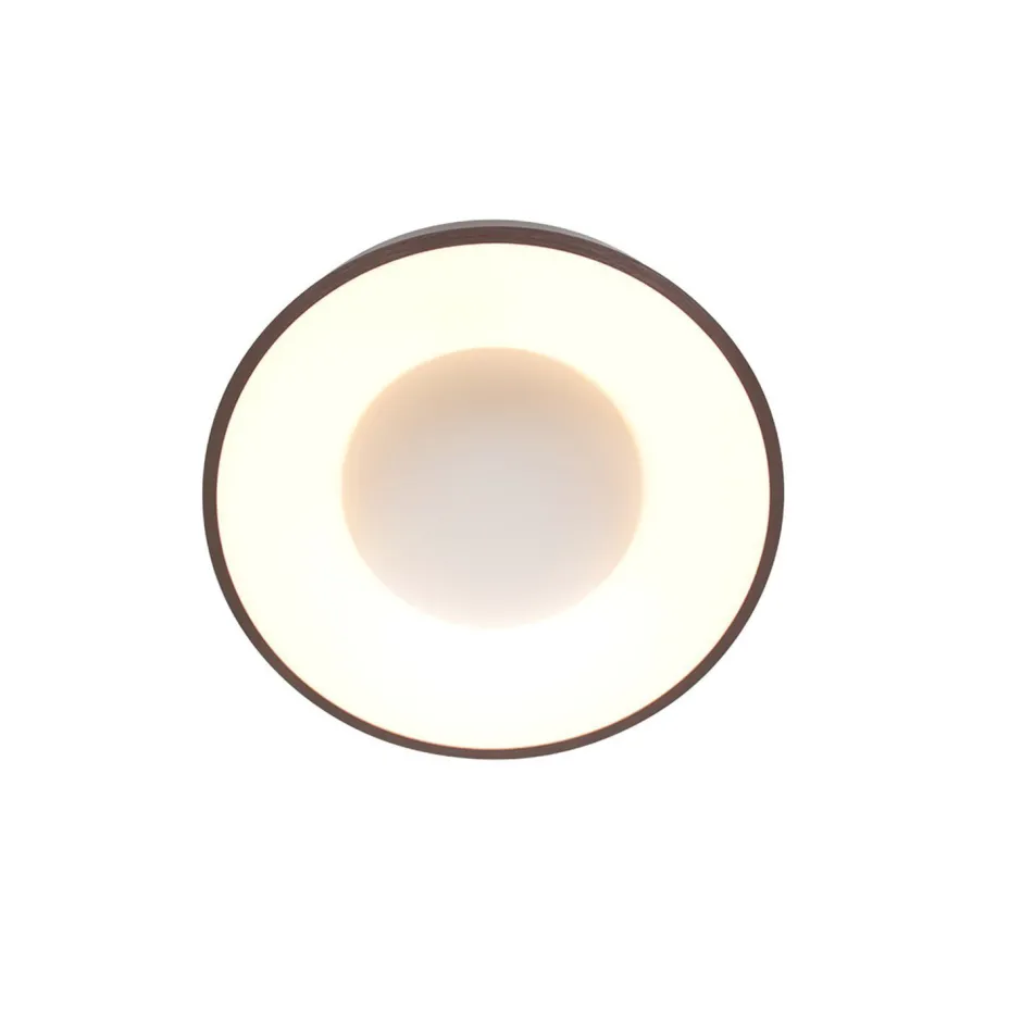 Steinhauer Runde LED Deckenlampe in Bronze Weiß Ø30 cm stilvoll< Deckenleuchten|Led Lampen