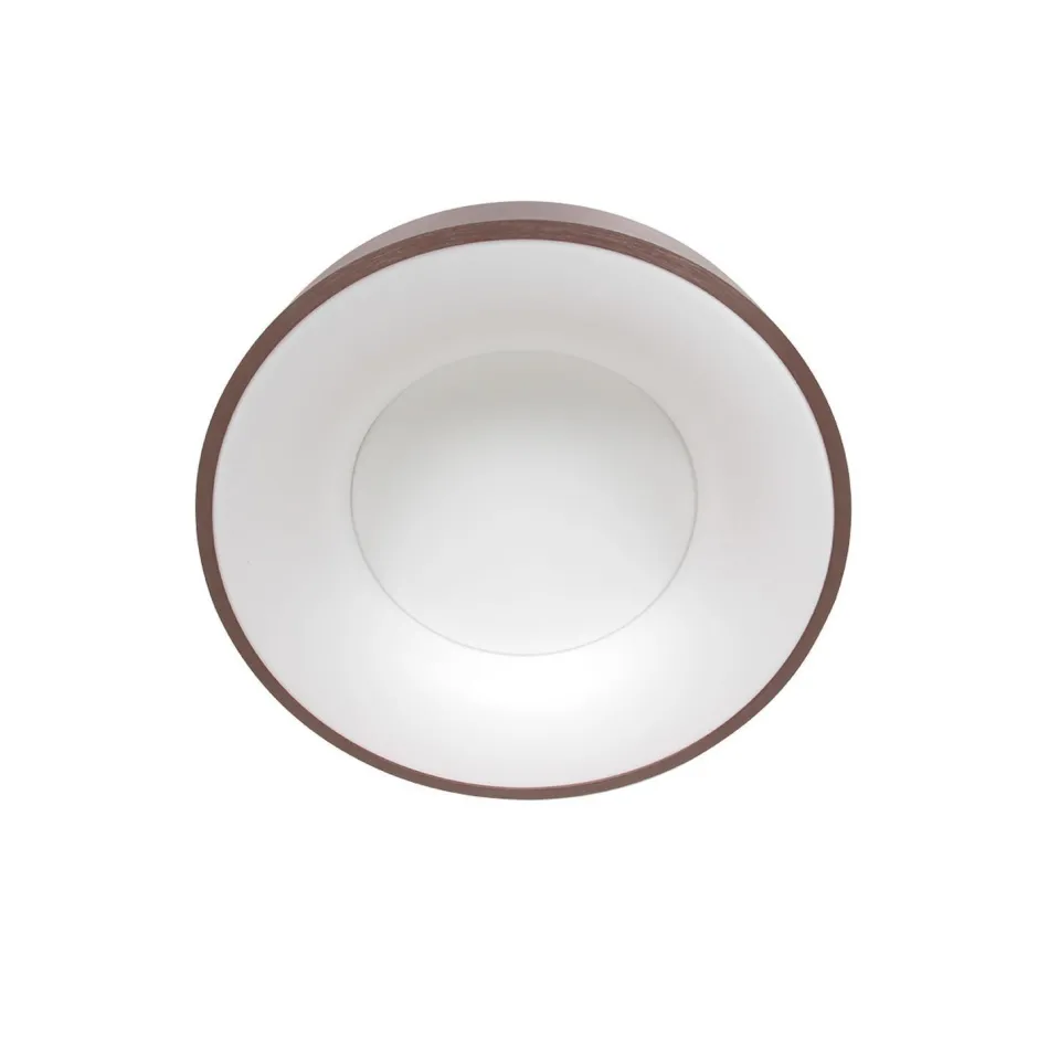 Steinhauer Runde LED Deckenlampe in Bronze Weiß Ø30 cm stilvoll< Deckenleuchten|Led Lampen