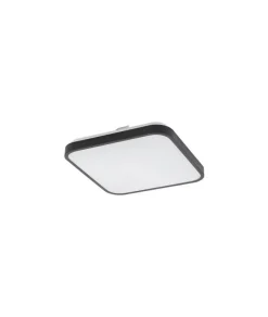 Flurlampen|Bürolampen*Nowodvorski Runde LED Deckenlampe Schwarz Metall 1200 lm Ø33,5 cm