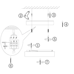 Steinhauer Runde LED Deckenleuchte Glas Metall IP44 Ø24 cm 18 W< Deckenleuchten|Led Lampen
